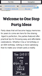 Mobile Screenshot of one-stop-party-ideas.com